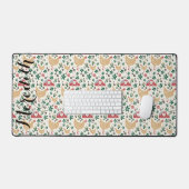 Ohio Barn Chicken Buckeye Muster Name Schreibtischunterlage (Tastatur & Maus)