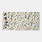 Ohio Barn Chicken Buckeye Muster Name Schreibtischunterlage (Vorderseite)