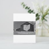 Ohio Barn im Winter Postkarte (Stehend Vorderseite)