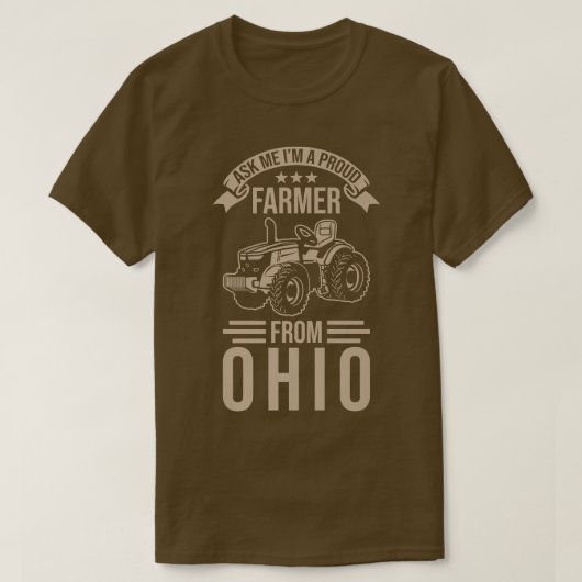Ohio Bauer Pride Fragte mir, ich bin ein stolzer B T-Shirt (Design vorne)