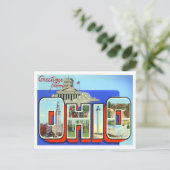 Ohio Big Letters Postcard Postkarte (Stehend Vorderseite)