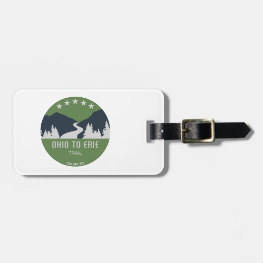 Ohio bis Erie Trail Gepäckanhänger (Vorderseite horizontal)