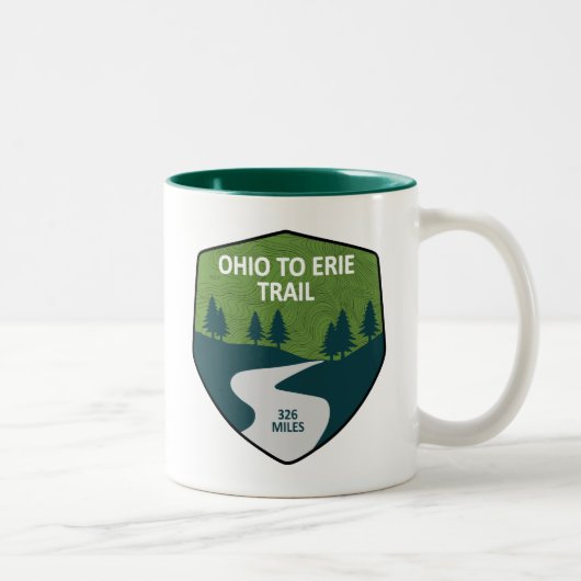 Ohio bis Erie Trail Zweifarbige Tasse (Rechts)