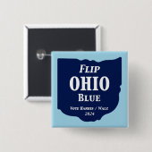 Ohio Blue im Jahr 2024 gedreht Button (Vorne & Hinten)