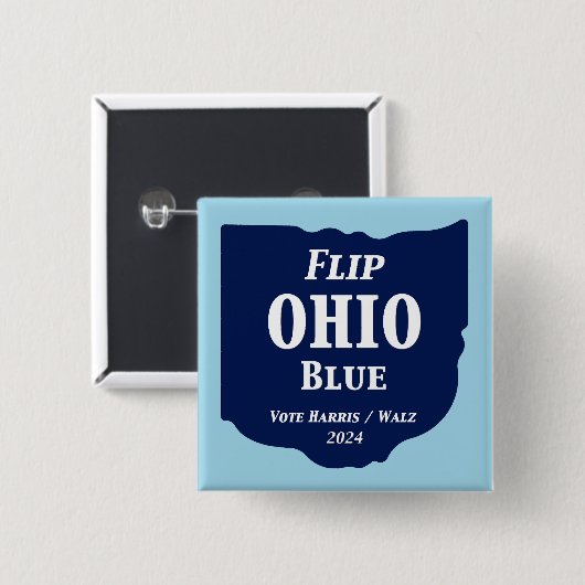Ohio Blue im Jahr 2024 gedreht Button (Vorne & Hinten)