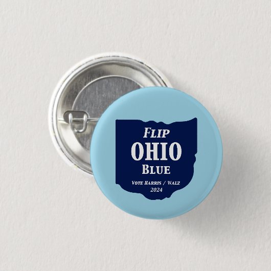 Ohio Blue im Jahr 2024 gedreht Button (Vorne & Hinten)