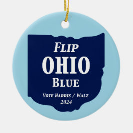 Ohio Blue im Jahr 2024 gedreht Keramik Ornament