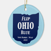Ohio Blue im Jahr 2024 gedreht Keramik Ornament (Links)