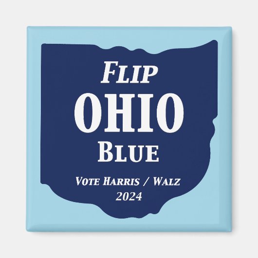 Ohio Blue im Jahr 2024 gedreht Magnet (Vorne)