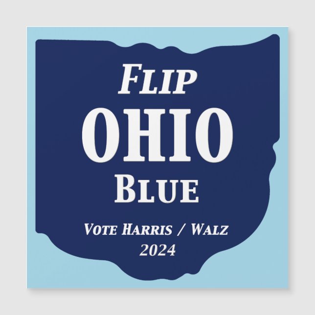 Ohio Blue im Jahr 2024 gedreht Magnetkarte (Vorderseite)
