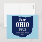 Ohio Blue im Jahr 2024 gedreht Postkarte (Vorne/Hinten)