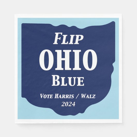 Ohio Blue im Jahr 2024 gedreht Serviette (Vorderseite)