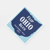 Ohio Blue im Jahr 2024 gedreht Serviette (Ecke)