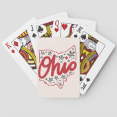Ohio Buckeye Pattern Spielkarten (Rückseite)