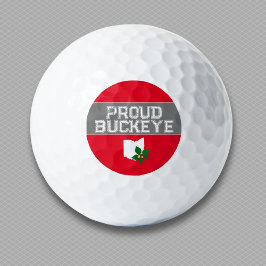 Ohio Buckeye Proud Golfball