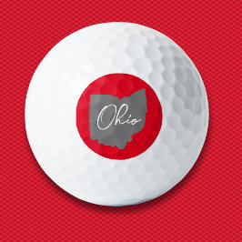 Ohio Buckeye Proud Golfball