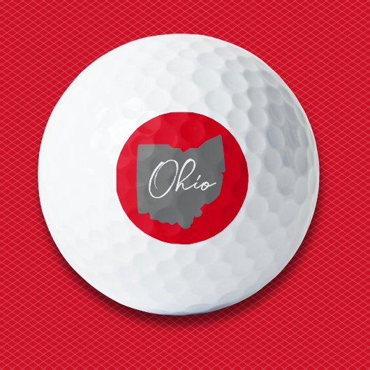 Ohio Buckeye Proud Golfball