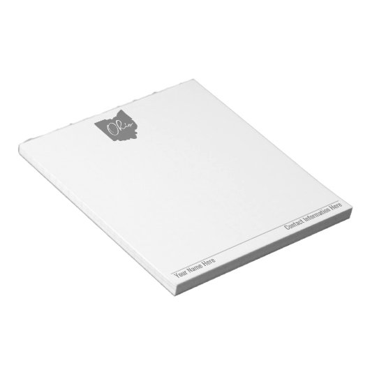 Ohio Buckeye Proud Notizblock (angewinkelt)