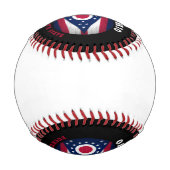 OHIO BUCKEYE STAAT FLAG BASEBALL (Rückseite)