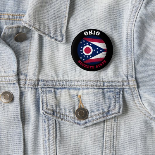 OHIO BUCKEYE STAAT FLAG BUTTON (Beispiel)