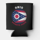 OHIO BUCKEYE STAAT FLAG DOSENKÜHLER (Vorderseite)