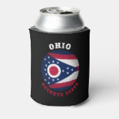OHIO BUCKEYE STAAT FLAG DOSENKÜHLER (Kanne Rückseite)