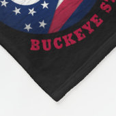 OHIO BUCKEYE STAAT FLAG FLEECEDECKE (Ecke)