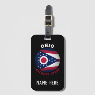 OHIO BUCKEYE STAAT FLAG GEPÄCKANHÄNGER