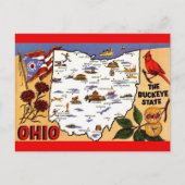 Ohio Buckeye Staat Postcard Postkarte (Vorderseite)