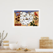 Ohio Buckeye State 20x30 Postkarte Poster (Küche)