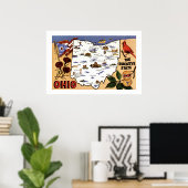 Ohio Buckeye State 20x30 Postkarte Poster (Heimbüro)