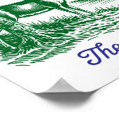 Ohio Buckeye State Deer & Nature Design Poster (Ecke)