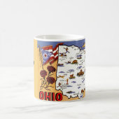 Ohio Buckeye State Postkarten-Tasse Kaffeetasse (Mittel)