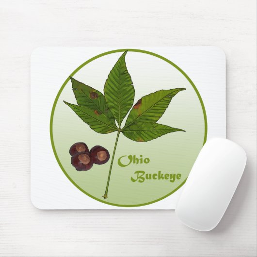 Ohio Buckeye Tree Mousepad (Mit Mouse)