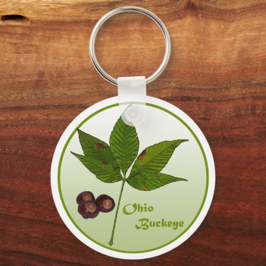 Ohio Buckeye Tree Schlüsselanhänger (Vorderseite)