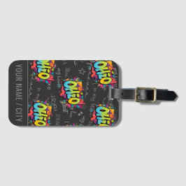 Ohio-Buckeyes-Ohio-Graffiti-Staat Gepäckanhänger