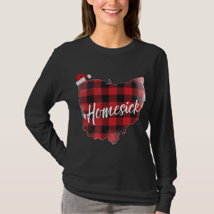 Ohio Buffalo Kariert #Homesick Christmas Weihnacht T-Shirt