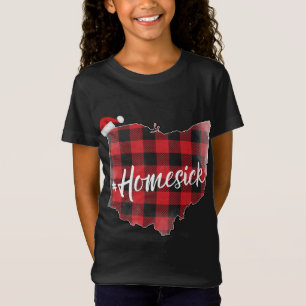 Ohio Buffalo Kariert #Homesick Christmas Weihnacht T-Shirt