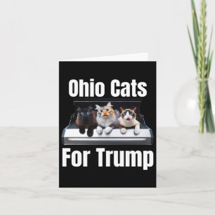 Ohio Cats für Trump - lustige politische Katze Karte