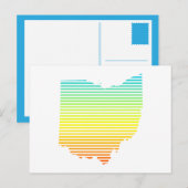 Ohio chill fade postkarte (Vorne/Hinten)