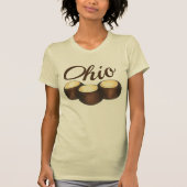 Ohio Chocolate Peanut Butter Buckeye Nut Candy OH T-Shirt (Vorderseite)