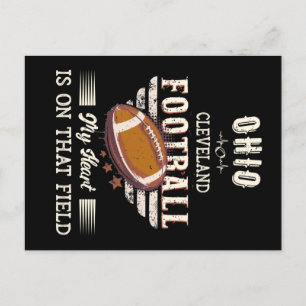 Ohio Cleveland American Football Postkarte