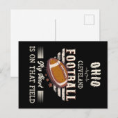 Ohio Cleveland American Football Postkarte (Vorne/Hinten)
