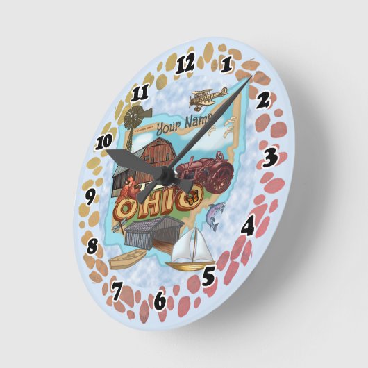 Ohio Clock Runde Wanduhr (Winkel)