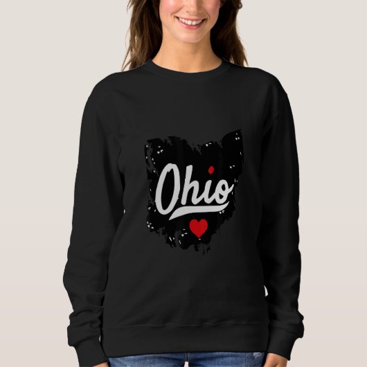 Ohio Clothing Staat von Ohio Script Zuhause Pride Sweatshirt (Vorderseite)