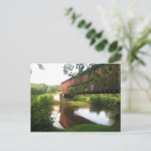 Ohio Covered Bridge and Stream Postkarte (Stehend Vorderseite)