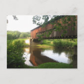 Ohio Covered Bridge and Stream Postkarte (Vorderseite)