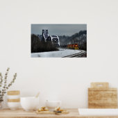 Ohio Crossing im Winter Poster (Küche)