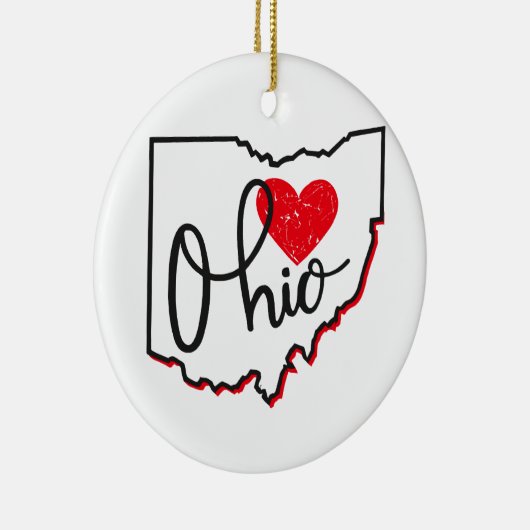 Ohio Day Keramik Ornament (Rechts)