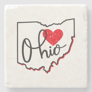Ohio Day Steinuntersetzer
